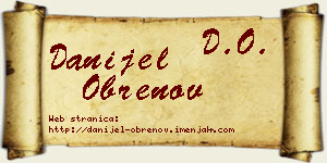 Danijel Obrenov vizit kartica